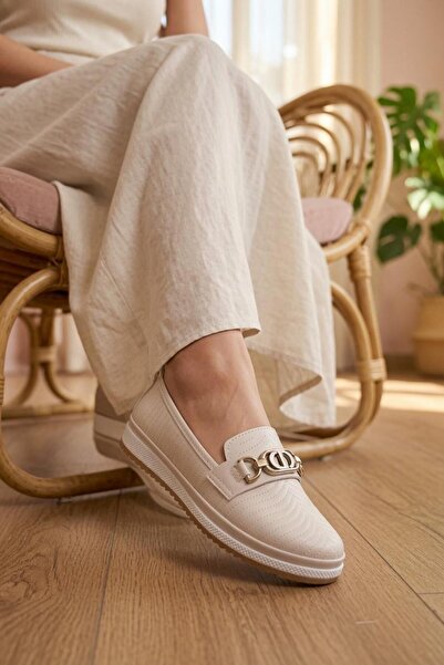 Oksit Ninna Buckle Orthopedic Mother Young Lace-Up Casual Shoes