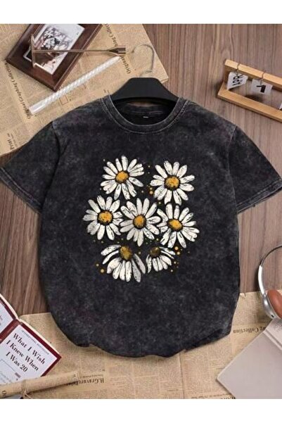 bellanova Unisex πολύχρωμο μπλουζάκι με στάμπα Oversize Streetwear Άνετη εφαρ...