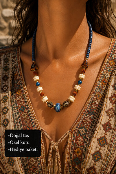 HER ŞEY NOTA www.herseynota.com Natural Stone Ocean Breeze Necklace