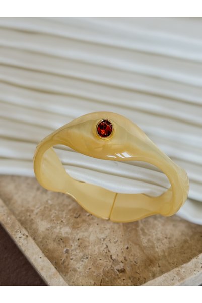 Generic Brand Resin Bracelet + Lal Stone