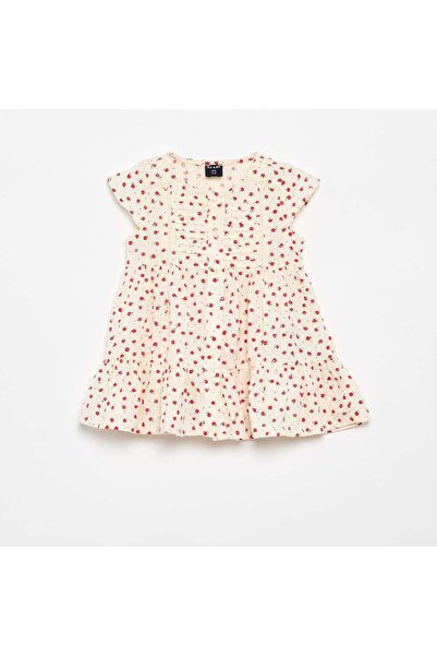 KIABI Printed plumetis dress RED