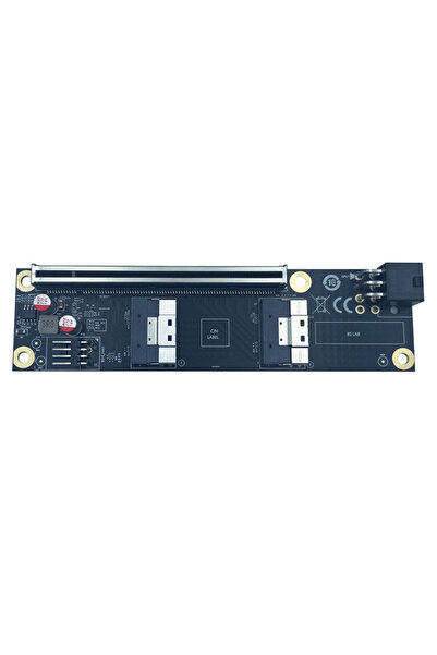 Choice PCIE X16 Slot NEW 2 Port SlimSAS 8i x2 to PCIe5.0 x16 Slot Adapter Car...