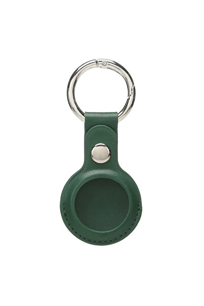 Choice8 green PU Leather Case for Airtag Protective Case Cover for Locator Tr...