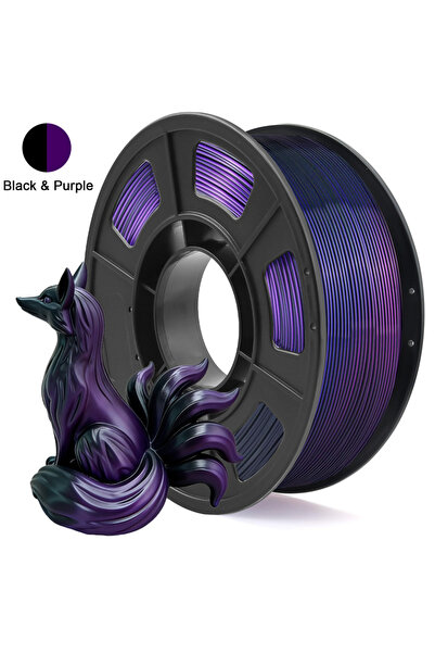 Choice4 Black Purple Dual Color PLA 3D Printer Filament 1.75mm 250g Spool, Hi...