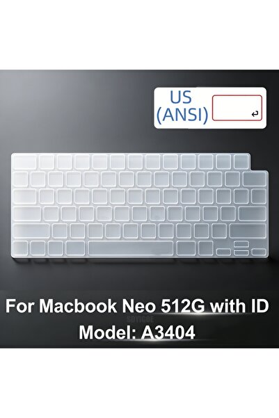 Choice غطاء لوحة مفاتيح TPU جديد US 512G مع معرف (ID) لجهاز ماك بوك نيو 13 A3...