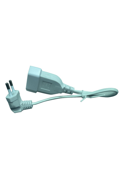 choice2 3.0M WHITE Europea 90 Degree Male Plug To Female Socket Power Extensi...