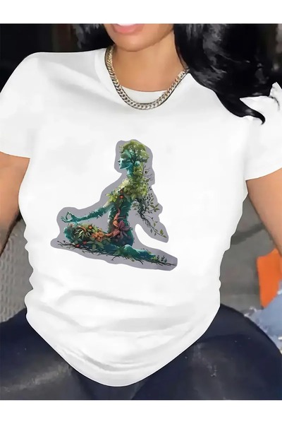 En22 Short-Sleeved T-Shirt Featuring Nature Design, Perfect Home Use. It'S Du...