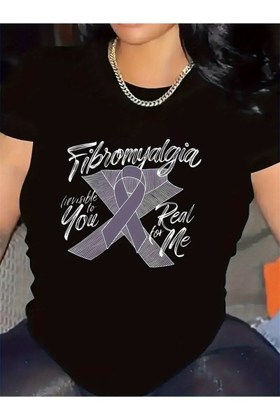 Astogria13 cotton Short Sleeve T-Shirt Living Room Featuring Fibromyalgia Des...