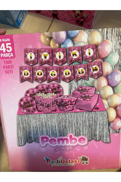 Doğum günü 45 parça set