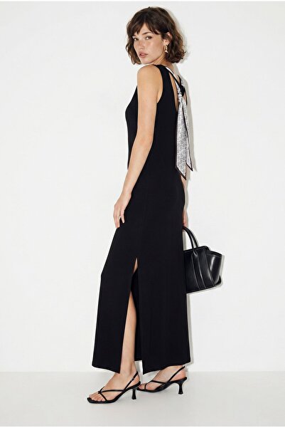 Hiccup LUCCI Rochie Maxi Dreaptă, Fără Mâneci, Cu Șliț
