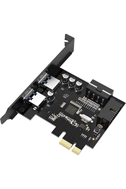 Orico 2 Port USB 3.0 PCI-E Express 1x2 19 Pin Slot Çoklayıcı Kart