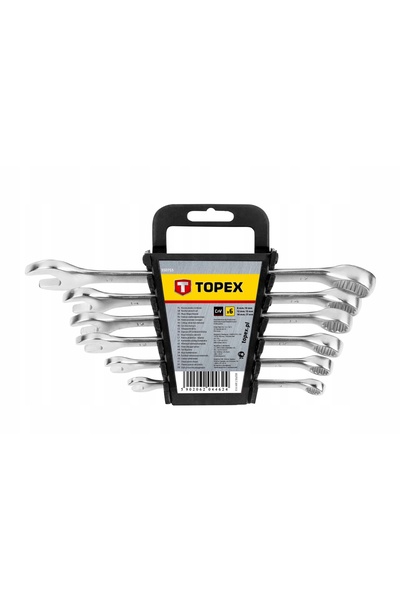 TOPEX POLONIA Chei fixe cu ochi 8-17 mm, 6 bucăți. TOPEX 35D755