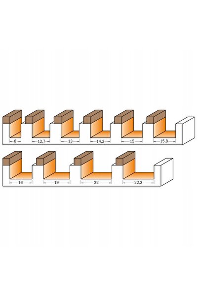 CMT 912.160.11B Freză HM D=16 I=31,7 S=8 + rulment superior