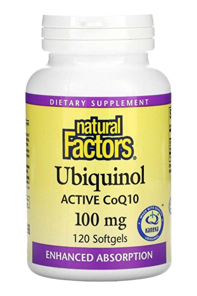 Natural Factors Ubiquinol Active CoQ10 100 mg 120 Softgels