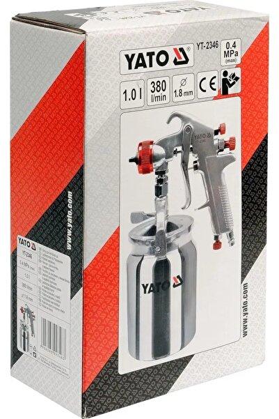 yato Pistol de vopsit cu rezervor inferior 1L, 1,8M