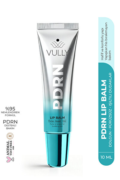 VULLY PDRN Glow Lip Balm | Şeffaf, Cam Görünümlü Parlaklık Veren, Dolgunlaştı...