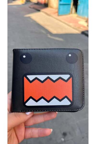 Köstebek Anthracite Domo Kun Face Men's Wallet