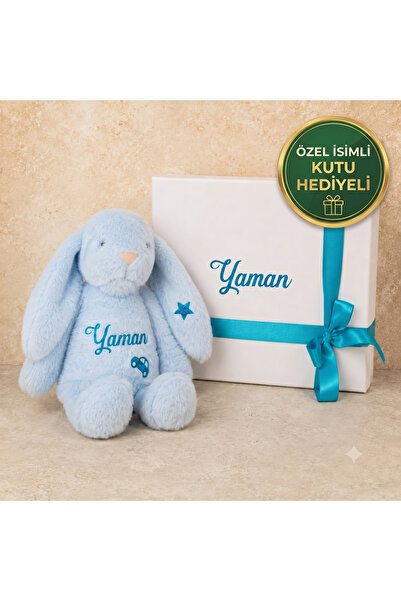Hellobox Kişiye Özel İsimli Peluş Oyuncak Tavşan - İSME ÖZEL KUTU HEDİYELİ - ...
