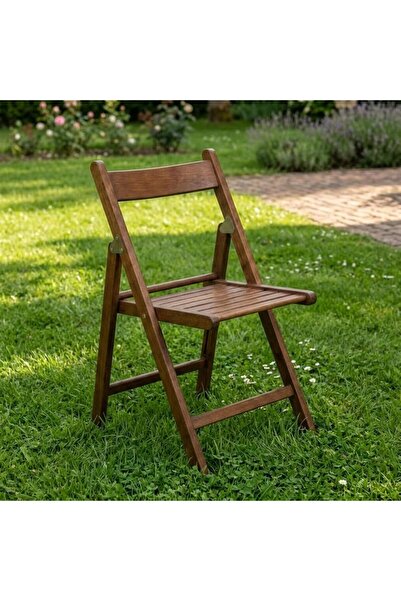 AL SAHIR GARMENT INDUSTRY L.L.C Wooden Folding Chair – Solid Wood Indoor & Outdoor Folding Chair, Space-Saving, Sturdy & Comfortable