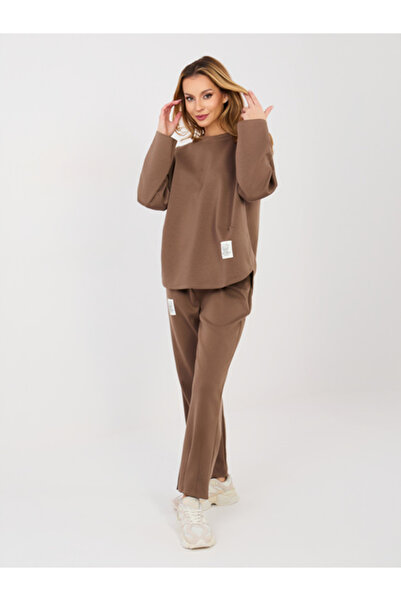 rue parıs Compleu Dama, RUE PARIS, Poliester, Maneca lunga, Maro, model IT-KM...