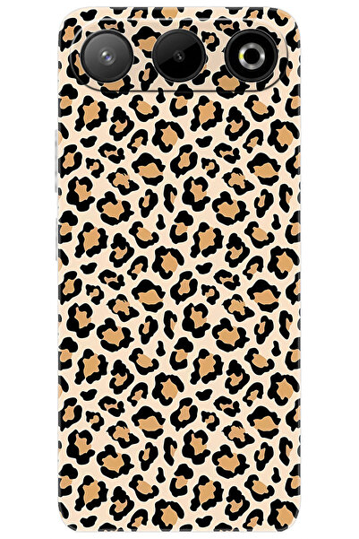 General Mobile GM 26 5G (G905) Uyumlu Kılıf Desen Baskılı Silikon Leopar Dese...