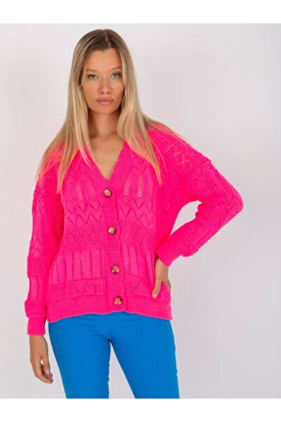 rue parıs Pulover Dama, RUE PARIS, Acril, Maneca lunga, Roz neon, model LC-SW...
