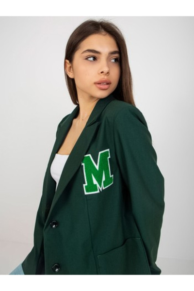 LAKERTA Sacou Dama Maneca lunga, Elegant, LAKERTA, Verde Eleganta Office