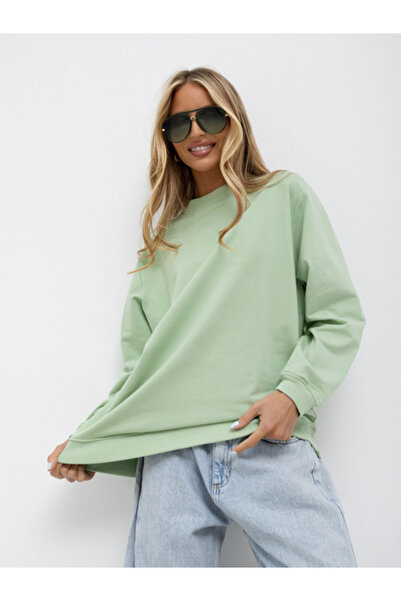 Basic Feel Good Women's Sweatshirt, BASIC FEEL GOOD, Cotton, Long Sleeve, Pis...