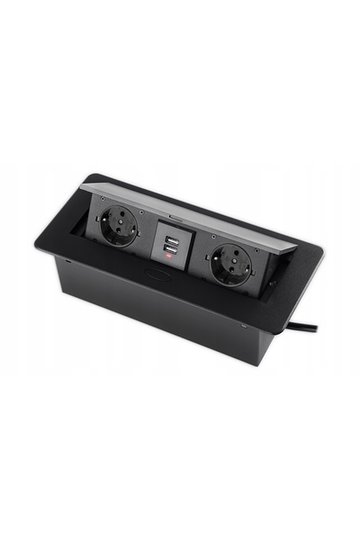 Spacetronik Priză încastrată în blat 2x230V 2xUSB-A ÎNCĂRCĂTOR