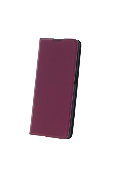 Techwave Κομψή έξυπνη θήκη για Motorola Moto G14 μπορντό