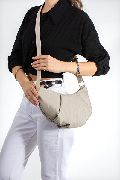 DMG Collection Croissant Parachute Fabric Women's Shoulder and Arm Bag with C...