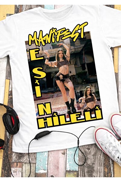 NUATEX تي شيرت أسود بتصميم مانيفست هيليزي زوكتاي مينا إسين سويدا هلال ليديا
