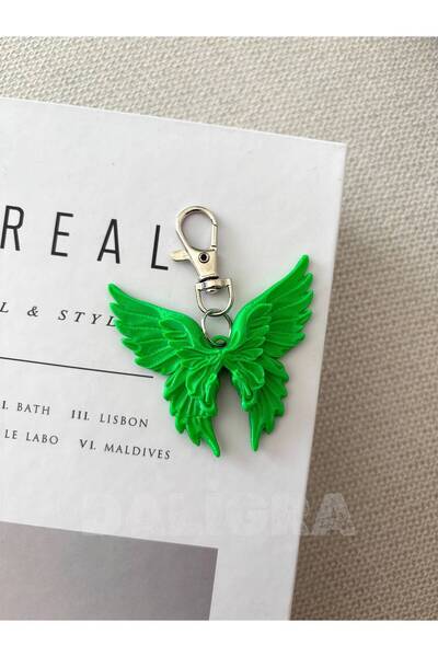 daligra Manifest girl angel wing keychain and bag charm fairy