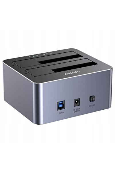 NO BRAND Unitek Stație de clonare discuri 2 x SATA 2,5"/3,5" USB 5Gbps