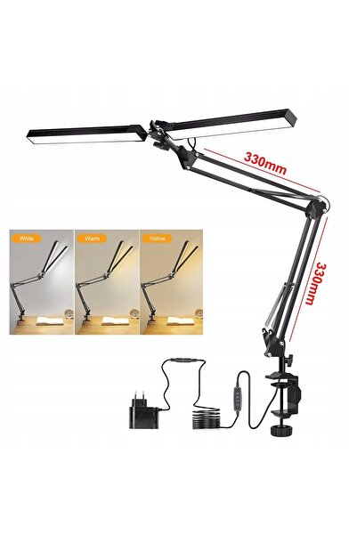 Reball Lampă de birou LED, dublă, profesională, reglabilă, 24W, cu indicator.