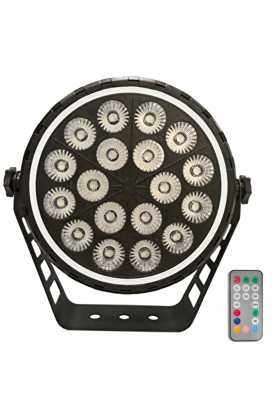 LIGHT4ME Proiector reflectorizant discotecă colorfon LED PAR DMX 18x10W RGBW ...