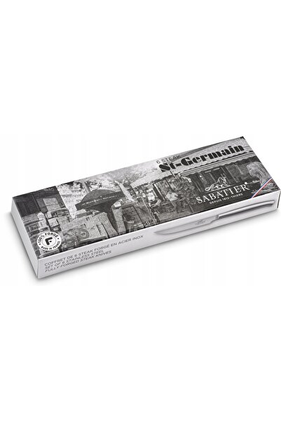 Sabatier Trompette Set de cuțite Sabatier pentru friptură, 6 piese, 11 cm, oț...