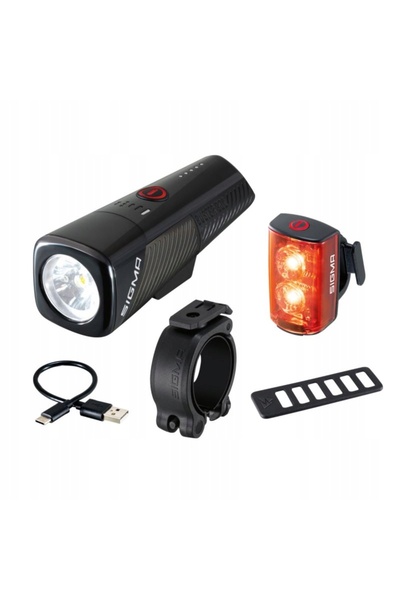 Sigma SET DE LUMINĂ BICICLETAȚĂ PUTERNICĂ BUSTER 800 SPATE RL80 800LM USB-C