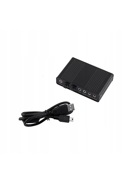 NO BRAND ADAPTOR USB JACK AUDIO CARD 6 CANALE