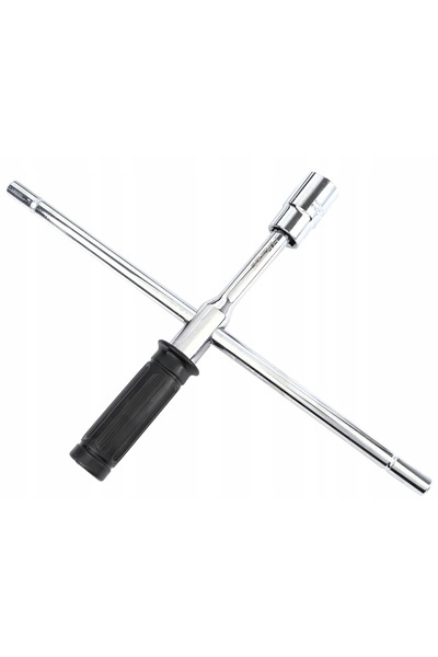 FORSAGE Cheie auto tip cruce, pliabilă, cu 4 capete (17, 19, 21, 23 mm), în c...