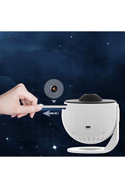 Galaxy Proiector de stele planetariu rotativ, lampă de noapte LED USB + 12 pr...