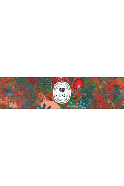 Stof Pufa ALOHA scaun 40x30 cm sac BOHO frunze suport picioare bumbac GLAMOUR