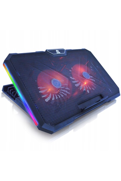 NO BRAND Suport răcitor pentru laptop 10-17'' cu USB și RGB