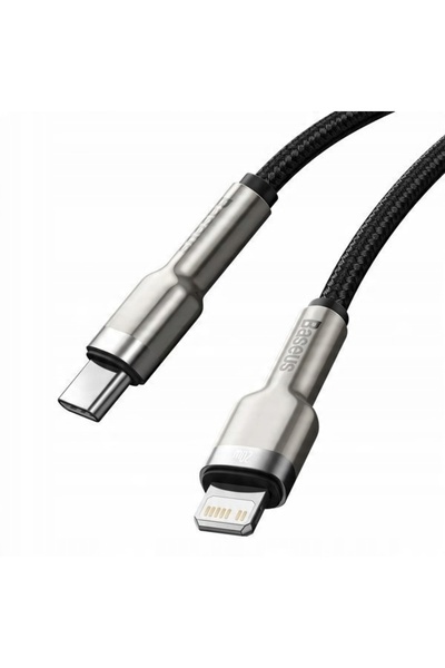 Baseus Cablu 1m Metalic USB-C PD Lightning 20W împletit