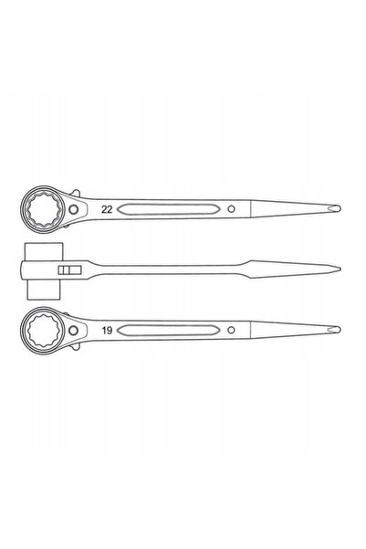 Proline Cheie pentru grilaje cu clichet 19x22mm