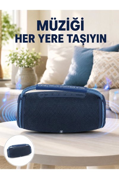Najmaddin Kargo Ipx5 Su Geçirmez Taşınabilir Bluetooth Hoparlör Renkli Işıklı Yeni Nesil