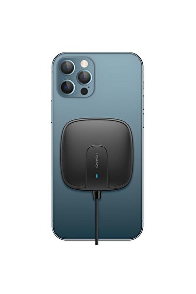 Usams CD159 Încărcător wireless magnetic de 15W pentru iPhone 12, Negru
