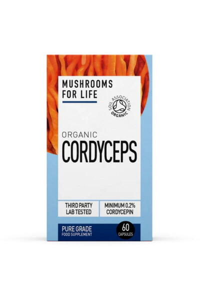 MushroomsForLife Cordyceps 800mg Pure Grade Extract /Bio 60cps