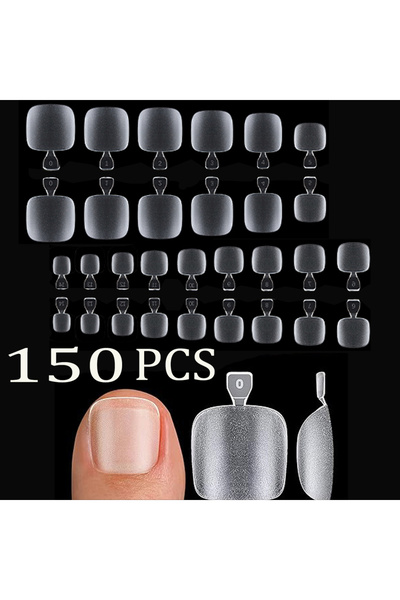 Choice Beige 30/150/300/600/1500Pcs Fake Toenail Tips Set Nail Art Toe Decora...