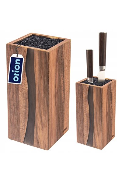 Orionis Suport pentru cuțite din lemn, decorativ, ORION 11 x 23 x 23,5 cm